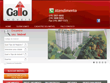 Tablet Screenshot of imobiliariagallo.com.br